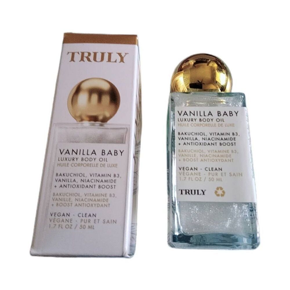 NIB~TRULY Vanilla Baby Luxury Body Oil~1.7 fl. oz.